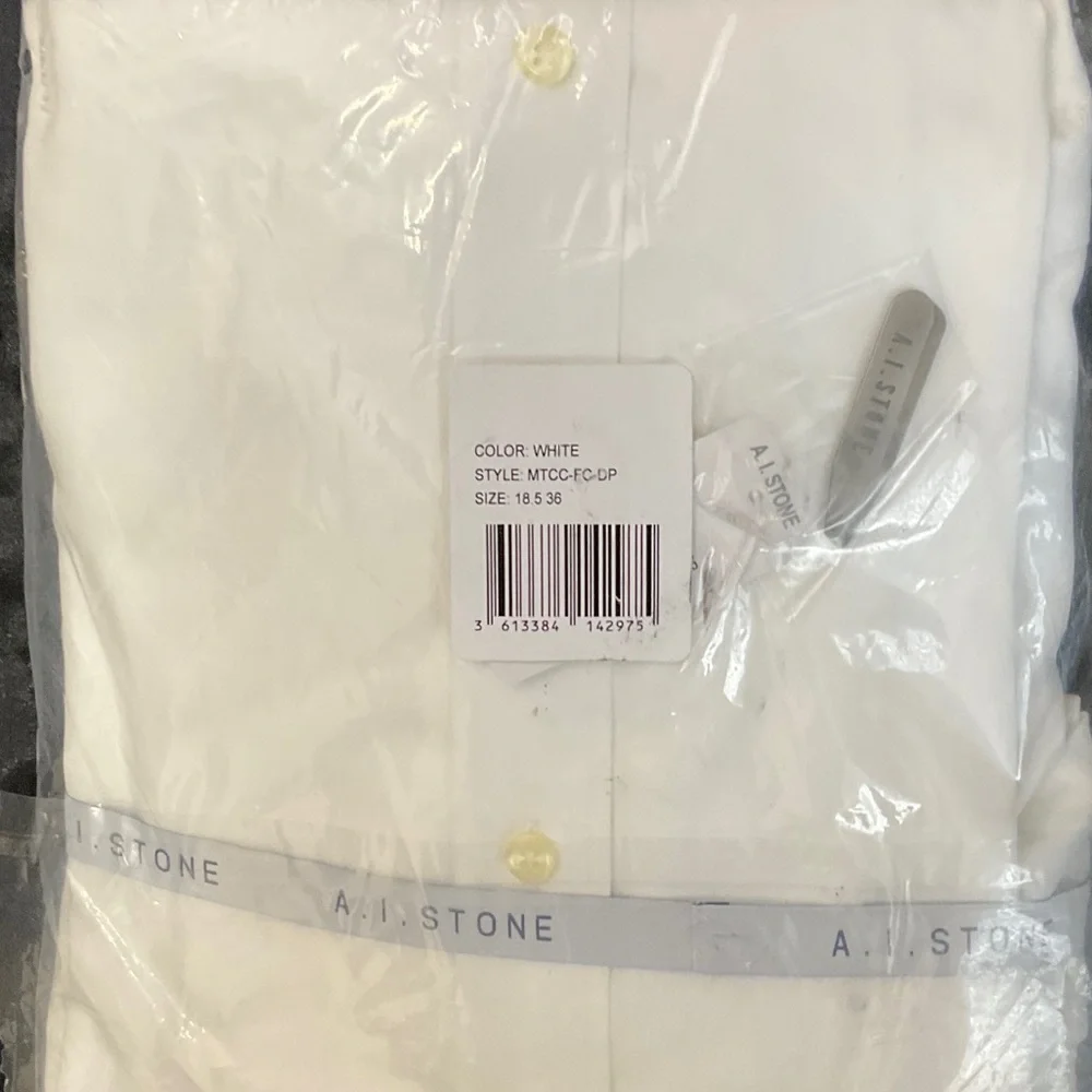 A. I. Stone Men's White Dress Shirt